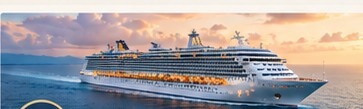 Cruise ship at sea